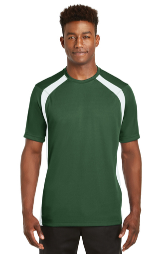 t shirts asheville - sport-tek-t478-forest-green-white